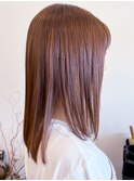 20代30代40代髪質改善カラーアッシュブラウン艶感ストレート