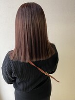 オウルヘアー(Owl hair)&nbsp;ピンクベージュ/セミロング/ブリーチ履歴あり