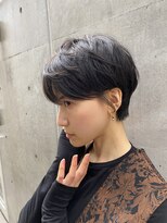 ハルキ ミナト ジャパン オオサカ(HARUKI MINATO japan OSAKA)&nbsp;脱白髪染め大人ショートスモーキーベージュハンサムショート