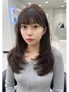 ロンドウル 熊本(Lond ulu) 韓国顔周りレイヤーカット/セミディ/シアカラー[熊本/上通/下通]