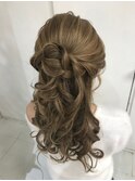 ハーフアップ