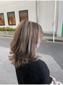 【グレーベージュ/アッシュオリーブ/イヤリングカラー】千葉香奈