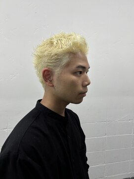 メリケンバーバーショップ フクオカ(MERICAN BARBERSHOP FUK) かきあげナチュラルフェードビジネス
