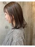 ◆まとまりやすくしたい方◆カット＋ナチュラルストレート＋カラー ￥18150～