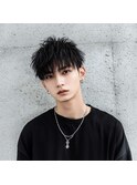 黒髪ボブルフネビージュ小顔ワンレン韓国マッシュ