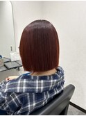 Second   ×　切りっぱなしボブ