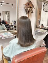 ヘアメイク アンフィ(amphi)&nbsp;透け感＊外ハネロブベージュ..~*＊.