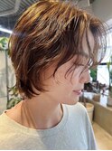柔らか質感のナチュラルレイヤーショート