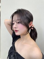 ロンドガーネット 池袋(Lond garnet)&nbsp;オリーブグレー/レイヤーカット/黒髪/マロンベージュ/池袋