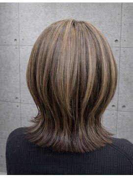 リトマス 二子玉川(litmus) 二子玉川/白髪/ハイライト/レイヤーボブ/50代/60代/白髪ぼかし