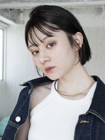 トータルビューティーサロン プリエ(prier)&nbsp;切りっぱなしミニボブ/暗髪カラー/レイヤーカット/髪質改善