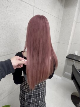 サイ(PSY) ピンクベージュ/髪質改善／池袋/ダブルカラー／ハイトーン