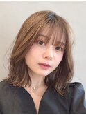 表参道レイヤーボブ髪質改善ニュアンスカラーアッシュグレー30代