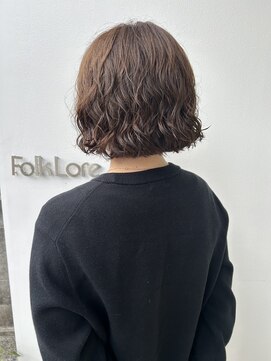フォークロア 本店(Folk Lore) ボブパーマ/ベージュ