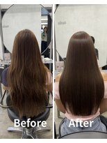 トゥエル バイ ディプティモイラ(tuelu by dipty MOILA)&nbsp;艶髪メニューBefore&After