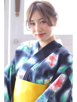 ヘアリゾート バレンタイン(hair+resort valentine) 浴衣でゆるっとまとめ髪