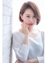ヘアーアートシフォン 川口東口店(hair art chiffon)&nbsp;イルミナカラー,デザインカラー&無造作カールの丸みショート