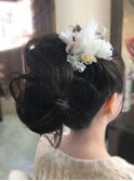 立体感ふんわりお姫様結婚式のアップスタイル！