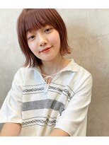 メゾンドイギー(MAISON de IGGY)&nbsp;ぷつっと切りっぱなしbob＊チェリーブラウン/イメチェン/モード