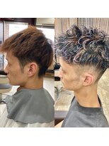 リライト&nbsp;［relight尼崎］ハイライト×波巻きパーマ