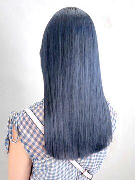 アイティーバイアルバム 藤沢店(IT by ALBUM) ブルーロング_カーキグレージュフェザーバング_ba347031