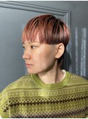 ウルフショート×ベビーピンク