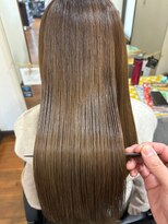 美容室 メザミー MESAMIES&nbsp;髪質改善うるツヤ髪ナチュラルブラウンストレートロング