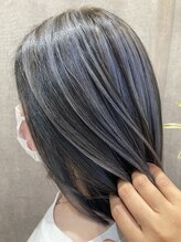 ルクールヘアアンドビューティー 燕三条店 アッシュバレイヤージュ◎20代30代[グレーベージュ]