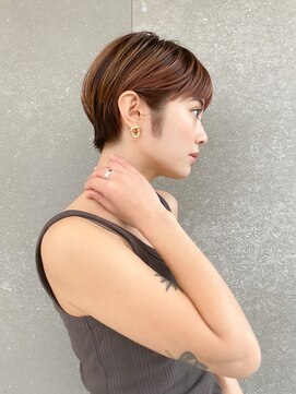 ロンド レグリーズ 立川(Lond leglise) ショート×顔周り×前髪×シルキーベージュ×グレージュカラー