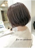 【白髪染め】3ステップカラー大人ボブ(40代 女性)