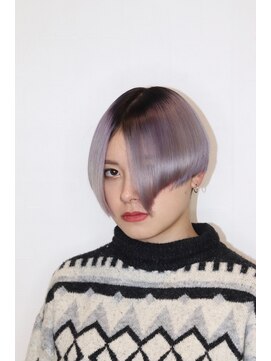 ラニヘアサロン(lani hair salon) シルバーカラー×グラデーションボブ