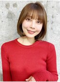 顔周り/前髪カット×韓国風レイヤーカット×ボブ[ボブ]