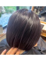 オリオリ ネイ(oli-oli ne'i)&nbsp;小顔カットボブ/秋色透明感カラー/マロンブラウン