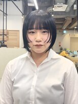 ディッセンバー 神宮前(December) blue black / ワイドバング / サイドバング