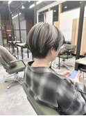 太めスライシングハイライトホワイトベージュ本厚木