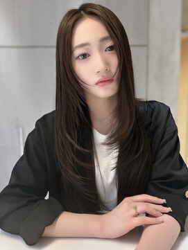 アンフィニー 仙台(ANFINI) 仙台髪質改善縮毛矯正韓国レイヤーカット前髪縮毛矯正暗めカラー