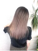 バレイヤージュ/ハイライト/ダブルカラー/ケアブリーチ/ボブ