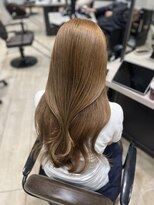 ユーフォリア 銀座本店(Euphoria)&nbsp;Mako ハニーベージュ ブリーチなし ダブルカラー 透明感