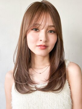 キリ 表参道(kyli) 美髪ナチュラルカール暗めカラーシースルーバング#503f1001