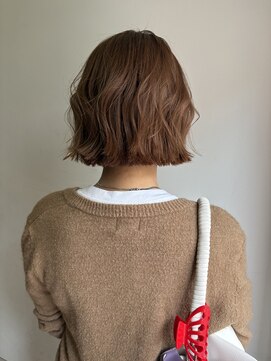 サンク 原宿 表参道(cinq) 原宿マロンベージュヘーゼルベージュカラー顔周りレイヤーカット