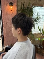 ロッソバイアルター 鎌取(ROSSO by aL-ter)&nbsp;ブルーブラック/フェザーパーマ/サーフカール[鎌取/増田]