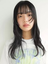 トリッカ 銀座(tricca)&nbsp;ゆるパーマ/顔周りレイヤー/黒髪ロング