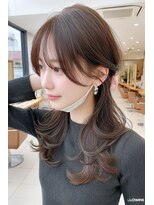 ケシキ 表参道 原宿(kesiki.)&nbsp;ミディアムレイヤー顔周りレイヤーハッシュカット韓国へア