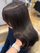 ロンド フィーユ(Lond fille)&nbsp;◇オリーブグレー韓国風巻きレイヤーカットマロンベージュ銀座