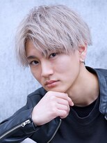 モットコウ 松山大街道(Mot-Co)&nbsp;微分けひし形センターパート×ホワイトベージュ