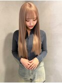 大阪/心斎橋/ミルクティーベージュ/ハイトーン/ブリーチ/透明感