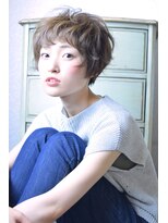 スパリブール(Spalibur)&nbsp;ショートバングとグレージュカラーのオシャレショート☆