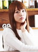 清楚感のあるナチュラルサラしとセミロング[藤沢駅]