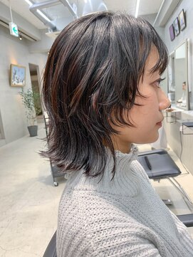 テトヘアー(teto hair) ボブウルフ、ミディアムウルフ、ミディアムヘア