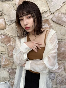 ロンド 表参道店(Lond) 【Lond表参道倉崎涼】外ハネボブ×インナーカラーミルクティー